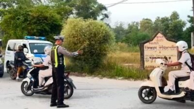 Satlantas Polres Karimun Edukasi Keselamatan di Titik Rawan Kecelakaan