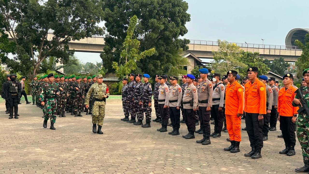 Polda Sumsel Perkuat Sinergi TNI-Polri dalam Pengamanan Kunjungan RI 1 di Sumsel