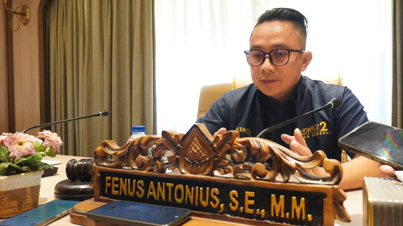 Sekretaris Komisi II DPRD Sumsel, Fenus Antonius, SE., MM,