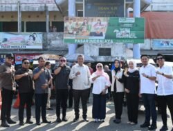 Komisi II DPRD Sumsel Monitoring Ketersediaan Bahan Pokok di Pasar Indralaya