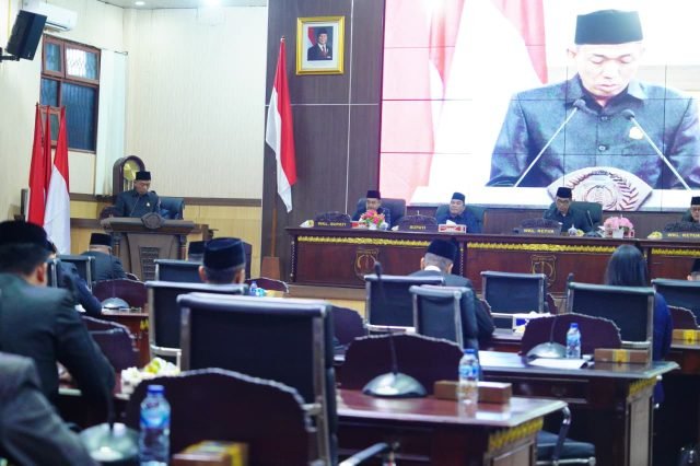 Bupati dan Wakil Bupati Muba Dengarkan Penyampaian Hasil Reses III DPRD Tahun 2026
