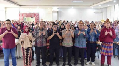 Seminar UMKM Kota Palembang yang mengusung tema "Palembang Berdaya, UMKM Kito Level Up" di Aula Dinas Pendidikan Kota Palembang, Kamis , (06/08).