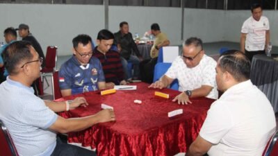 Semarak HUT ke-81 RI, Pegawai Rutan Palembang Ikuti Lomba Catur dan Gaple Antar Pegawai