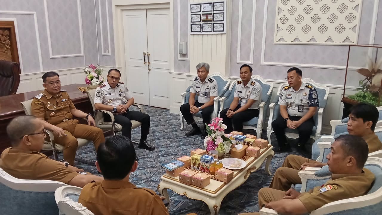 Pj Sekda Terima Audiensi Kepala Rutan Kelas I Palembang yang Baru