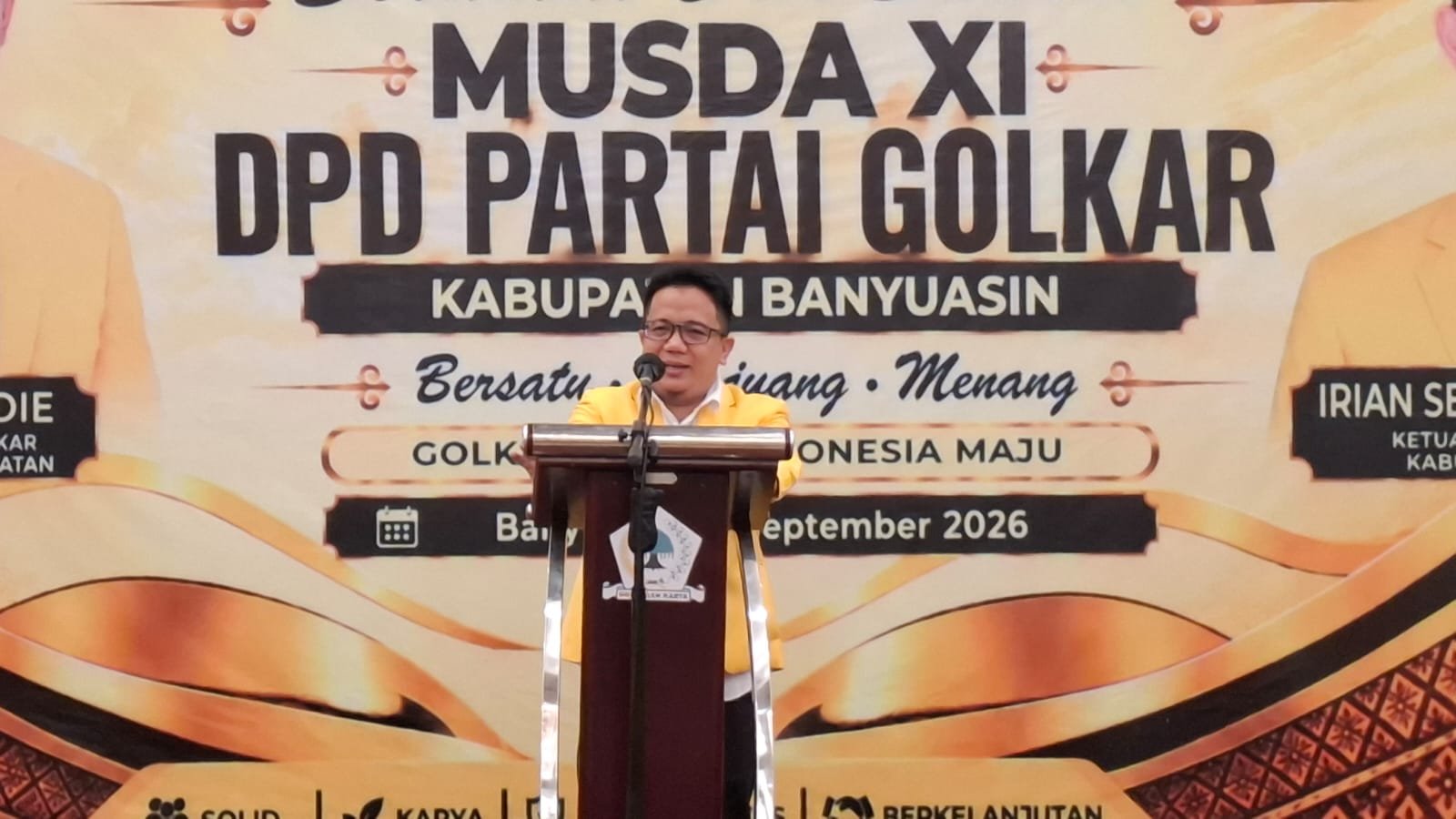 Sekretaris DPD Partai Golkar Sumsel, Kms Umar Jaya Negara