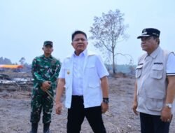 Turun ke Titik Api di Muba, Herman Deru: Helikopter Saja Tidak Cukup, Satgas Darat Penentu
