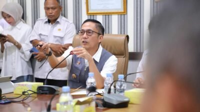 Wali Kota Palembang Drs. Ratu Dewa, M.Si., berang saat memimpin rapat koordinasi antisipasi