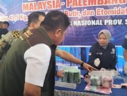 Dipimpin Gubernur Herman Deru, BNNP Sumsel Blender 45,5 Kg Sabu dan Ribuan Ekstasi