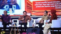 Kepala OJK Sumatera Selatan Arifin Susanto dalam Talkshow Interaktif “Sultan Muda Sumatera Selatan” di Panggung Utama Kriyanusa 2026, Jakarta International Convention Center (JICC), Sabtu (26/9/2026).
