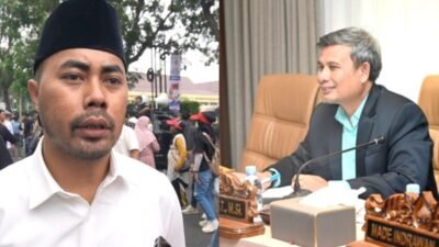 Anggota DPRD Sumsel, Ade Pramanja (kiri) dan Aswan Mufti (kanan)