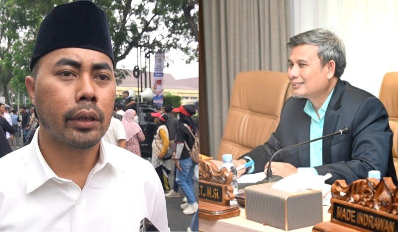 Anggota DPRD Sumsel, Ade Pramanja (kiri) dan Aswan Mufti (kanan)