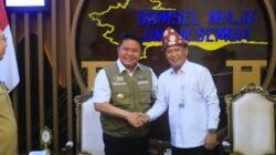 Gubernur Sumatera Selatan Dr. H. Herman Deru menerima audiensi Kepala Perwakilan Badan Pengawasan Keuangan dan Pembangunan (BPKP) Provinsi Sumatera Selatan, Farid Firman, di Ruang Tamu Gubernur, Senin (28/9/2026).