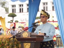 Pimpin Upacara HUT ke-27, Bupati Karimun Paparkan Prestasi Nasional dan Perputaran Ekonomi Rp4,2 Miliar dari POPDA