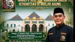 D’JOSS Siap Ramaikan Sholat Istisqo di Masjid Agung, Berdoa Minta Hujan Turun Usir Asap di Palembang
