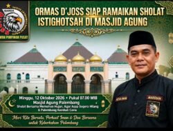 D’JOSS Siap Ramaikan Sholat Istisqo di Masjid Agung, Berdoa Minta Hujan Turun Usir Asap di Palembang
