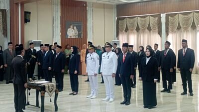 Wali Kota Palembang, Ratu Dewa Lantik Pejabat lingkungan Pemko Palembang