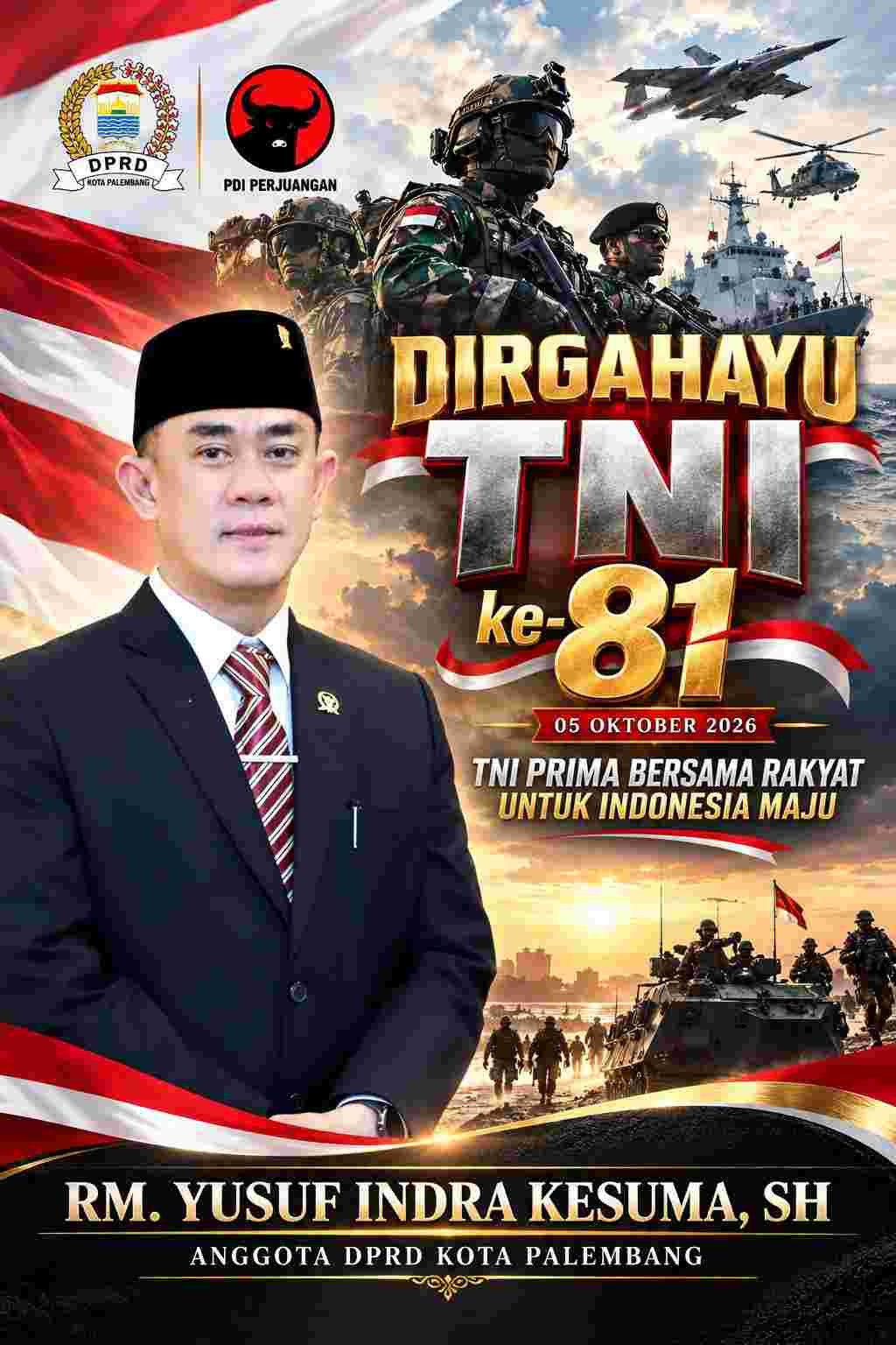 Anggota DPRD Kota Palembang dari Fraksi PDI Perjuangan, RM. Yusuf Indra Kesuma, SH