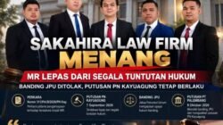 Sakahira Law Firm Menang, Mr Lepas Dari Segala Tuntutan Hukum